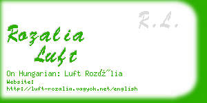 rozalia luft business card